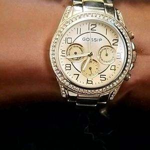 Gold + Crystal with Rose Gold Bezel